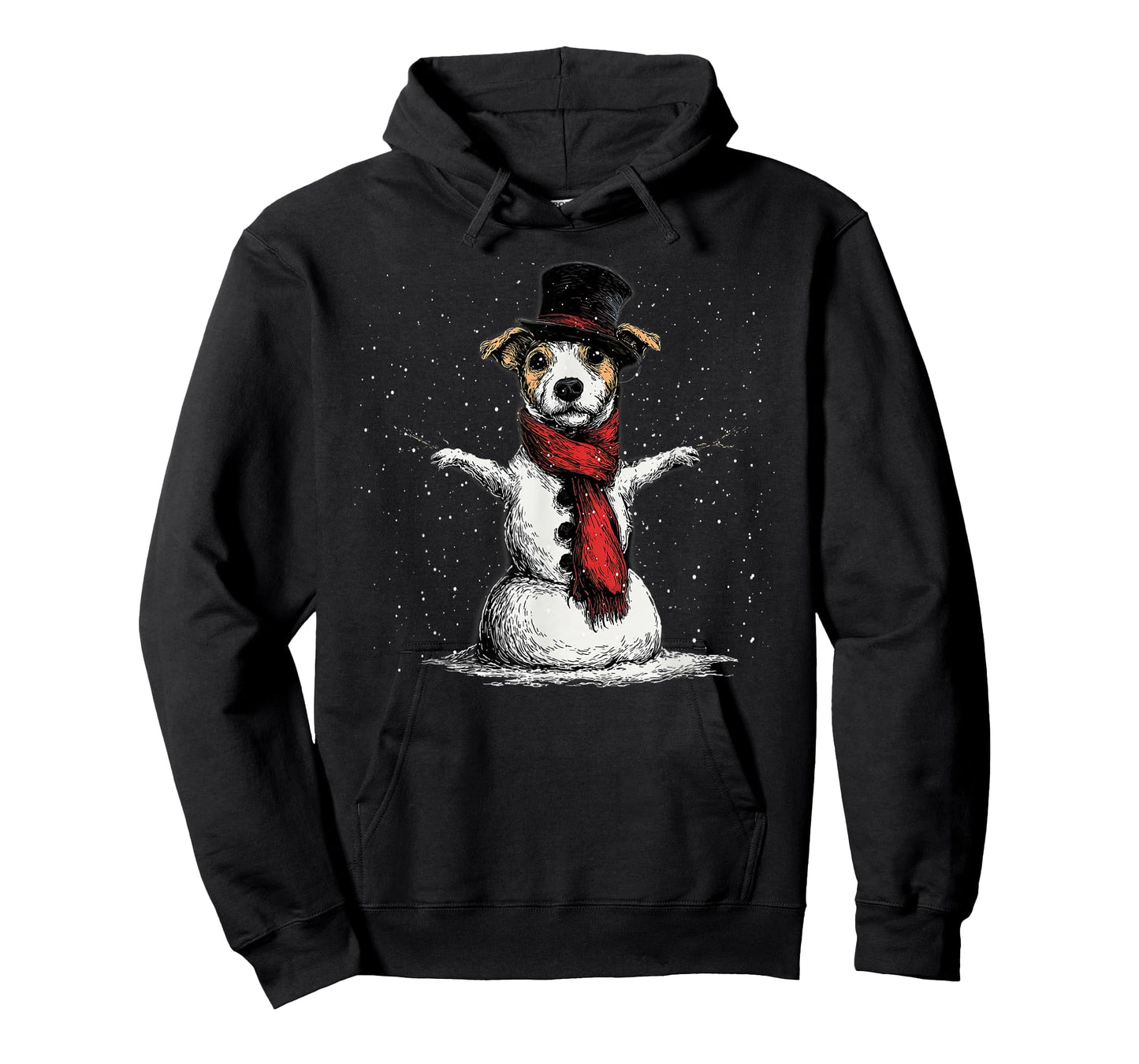 Funny Jack Russell Dog Christmas Snowman Xmas Pajama T-Shirt