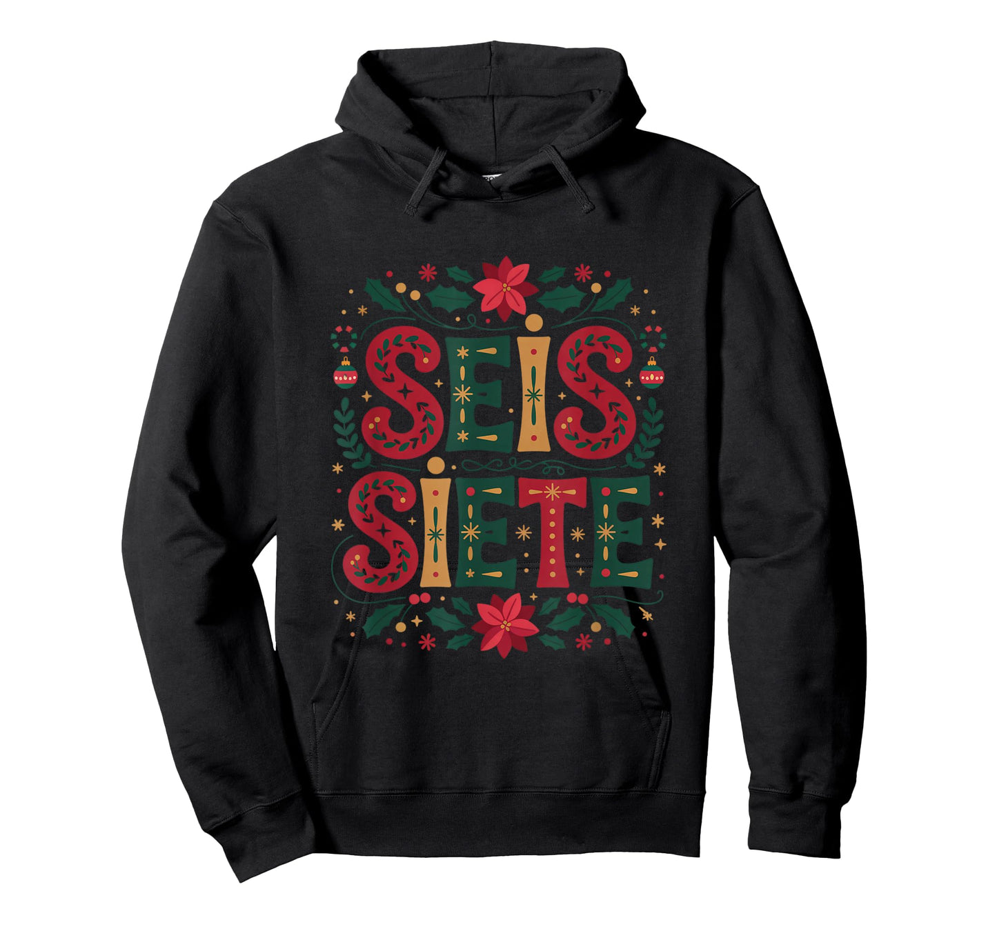 67 Six Seven Spanish Teacher Bilingual SEIS Siete Christmas T-Shirt