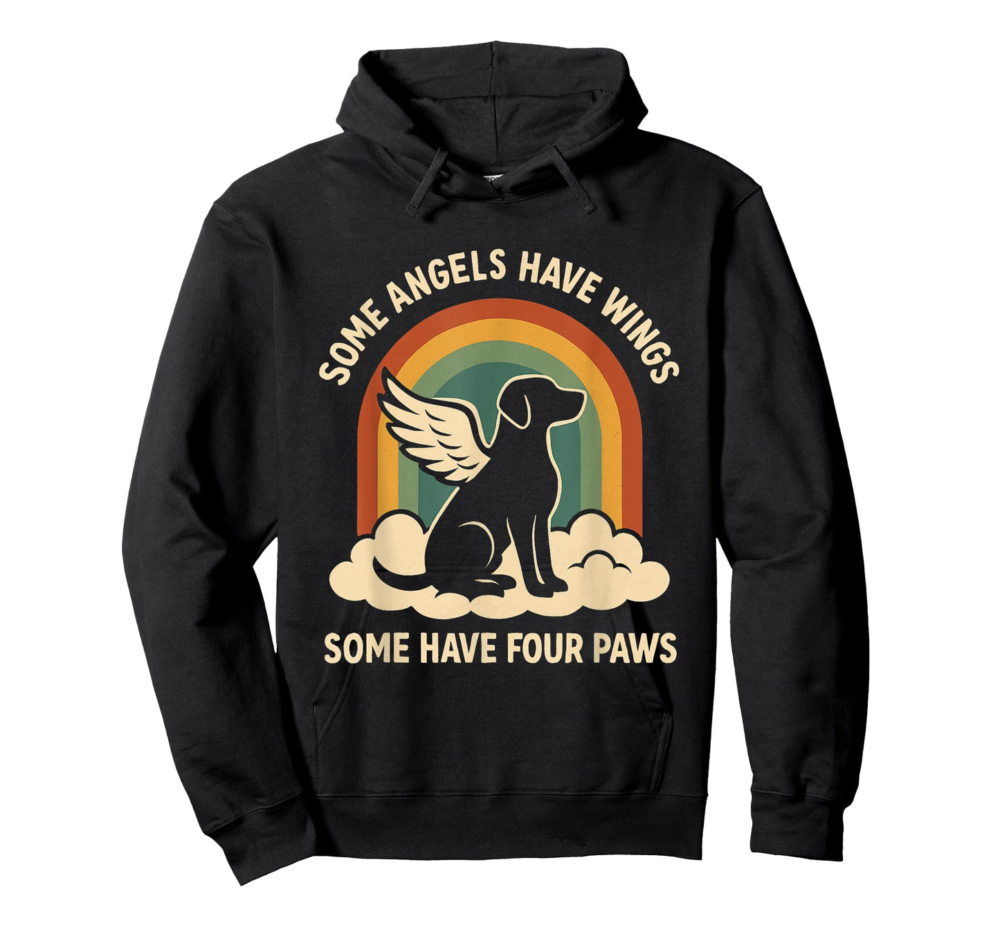 Memorial Dog Lover Puppy Pows for Men Women Dog Angel Wings T-Shirt