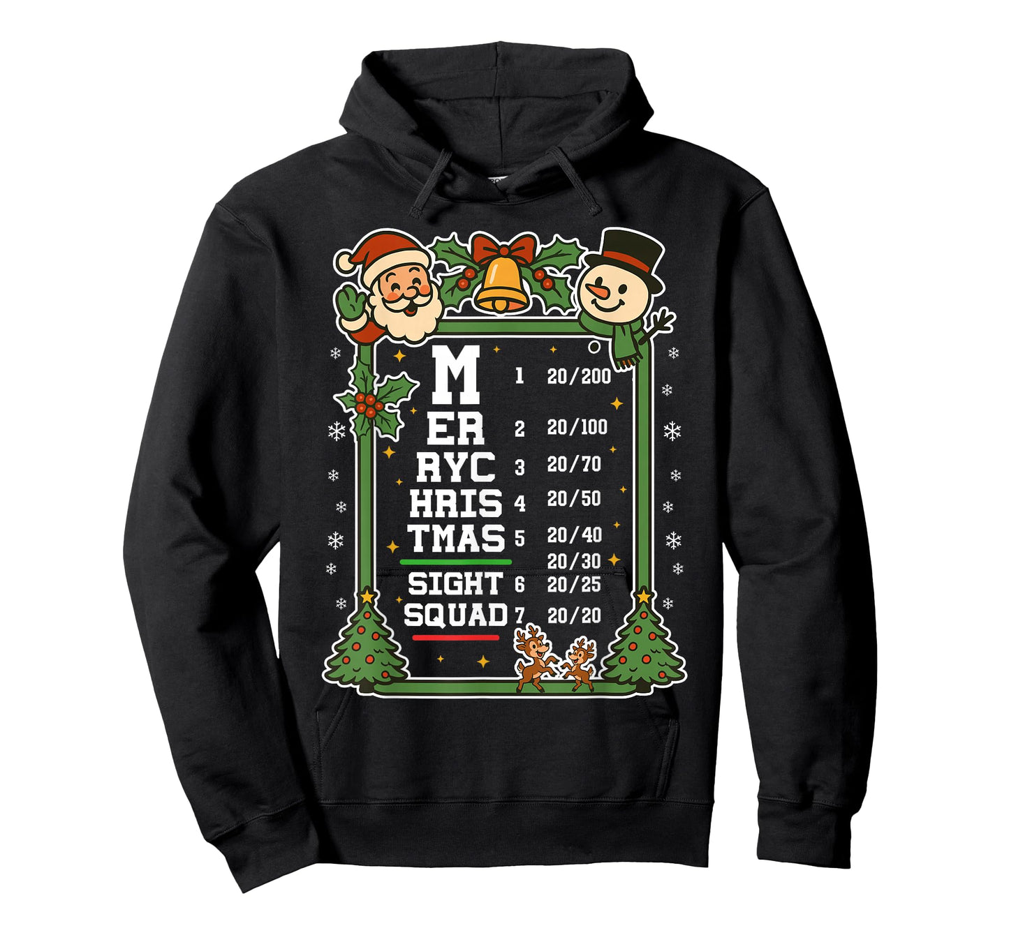 Optometry Christmas Ophthalmologist Funny Optician Christmas T-Shirt