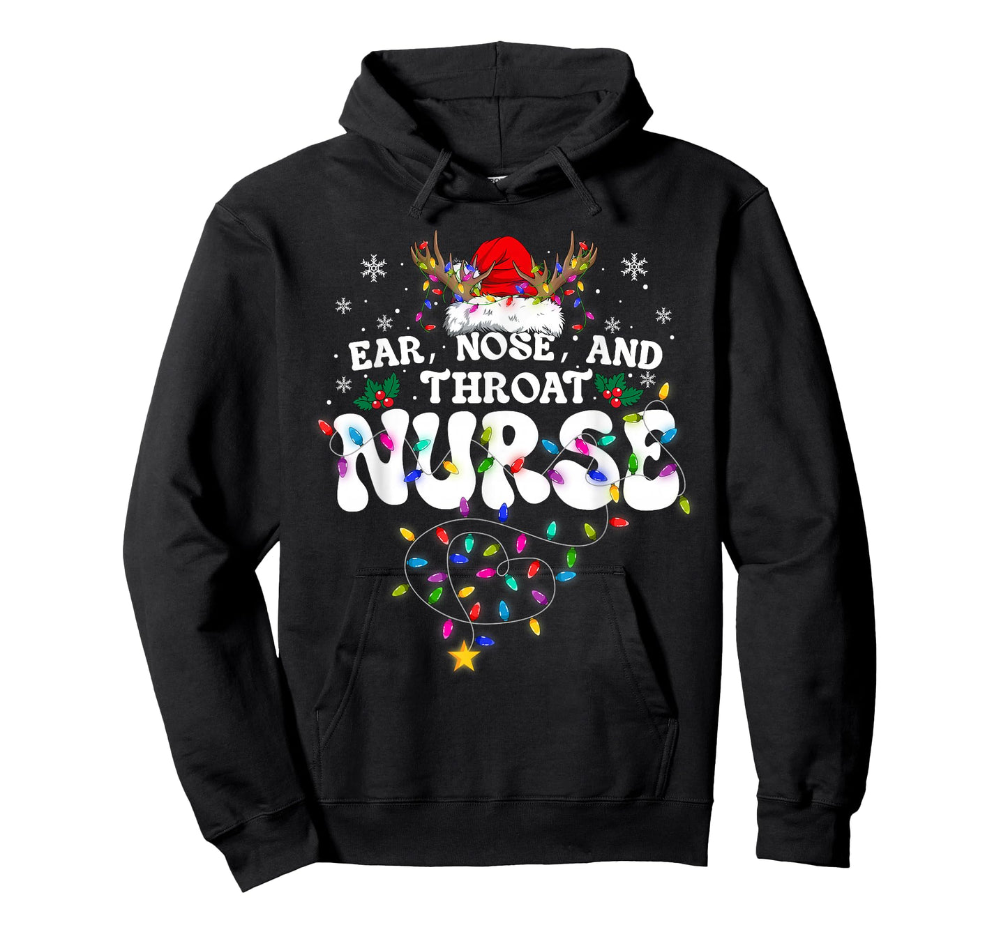 Ear Nose and Throat Nurse Christmas Xmas Nursing ENT Squad T-Shirt