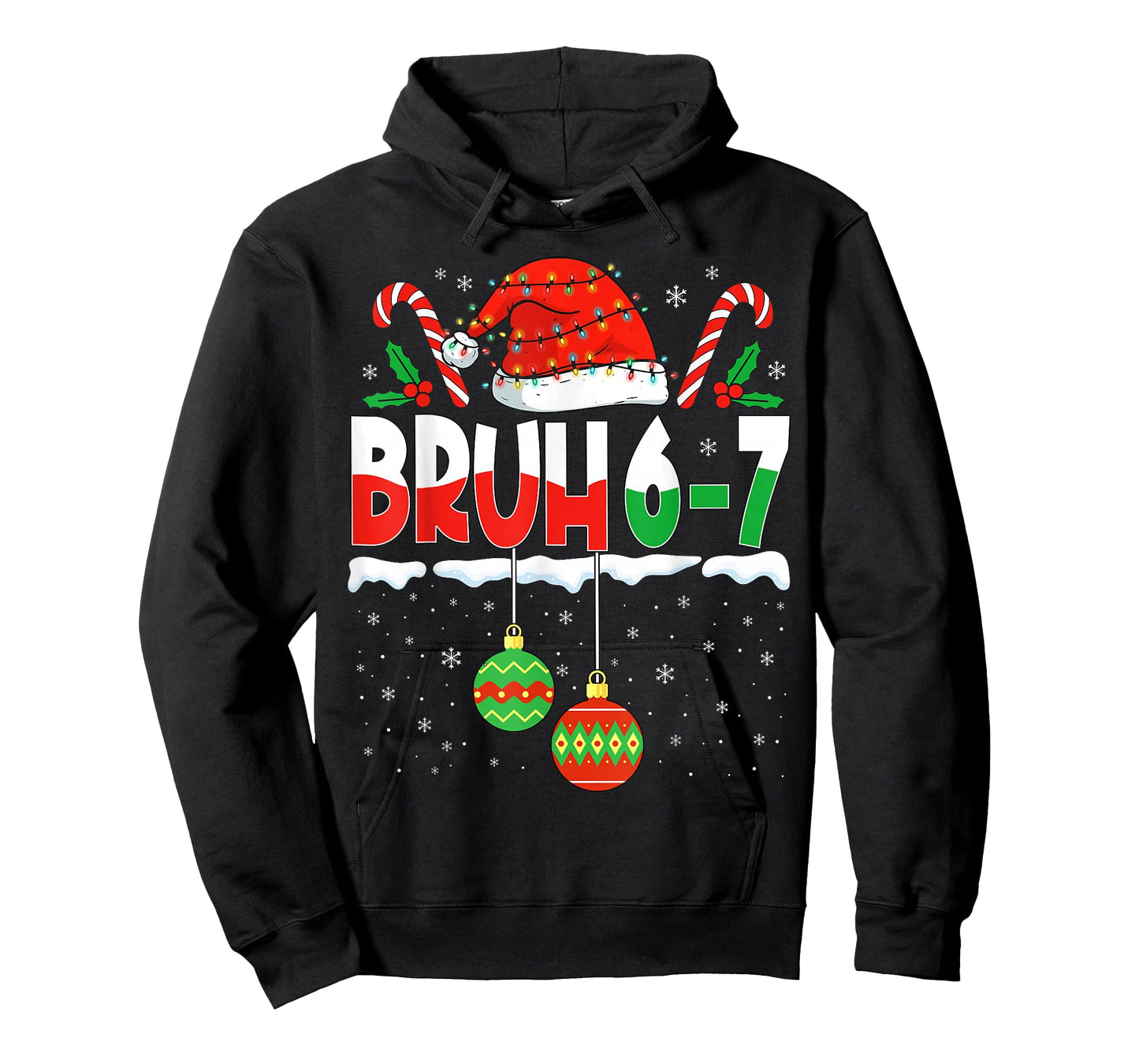 Bruh 67 Six Seven Meme Gen Alpha Slang Merry Christmas Men T-Shirt