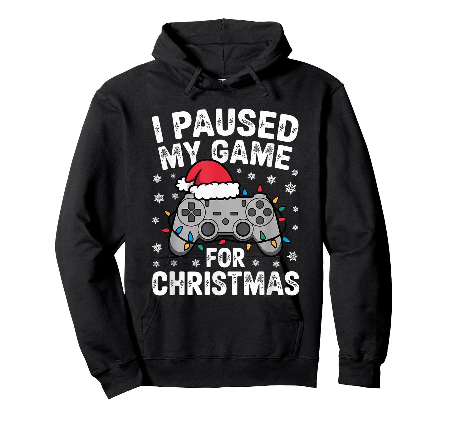 Paused My Game Christmas Gamer Xmas Men Boys Kids Youth Teen T-Shirt