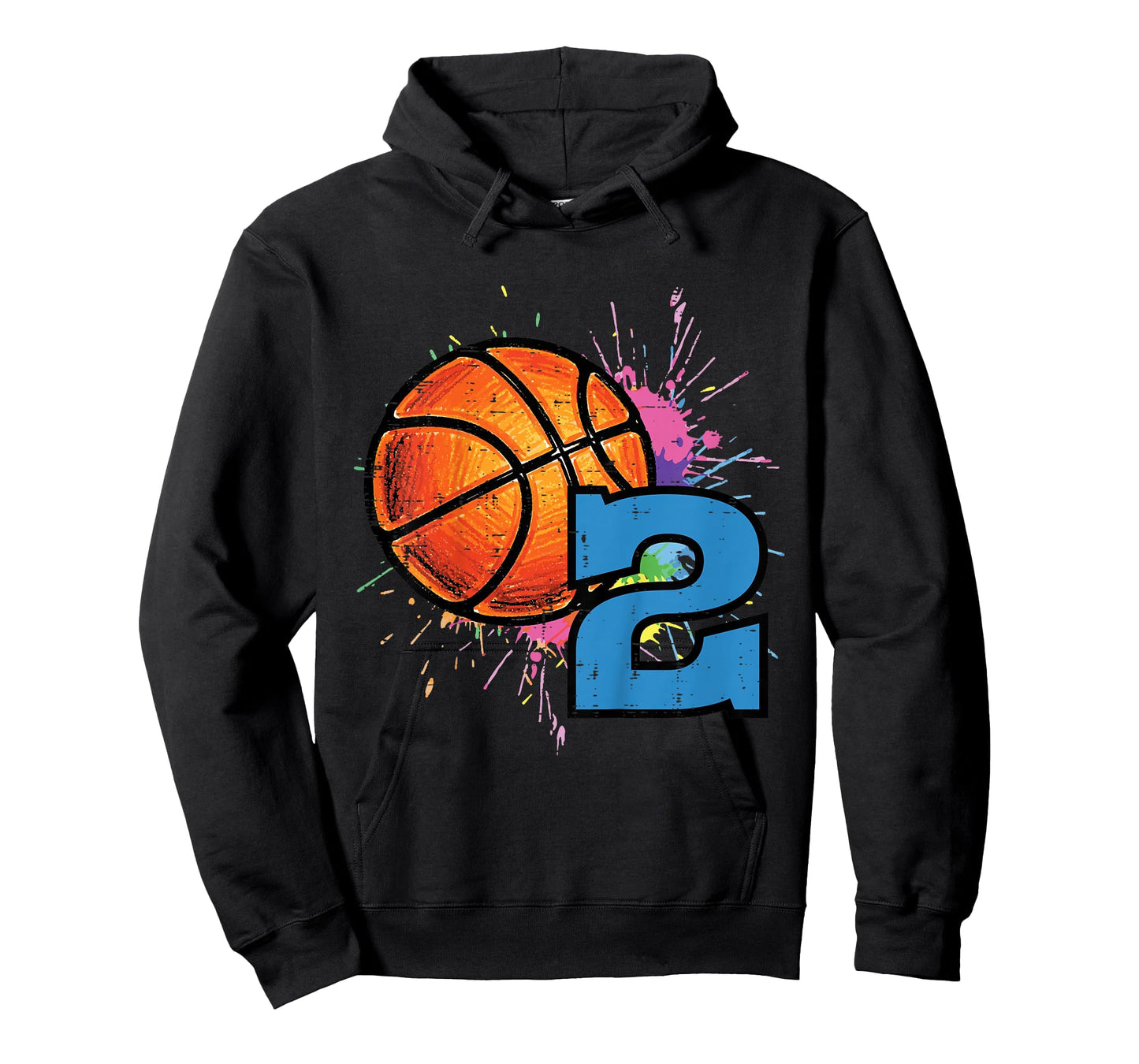 Kids 2nd Birthday Basketball 2 Bday Sports Boys Toddlers Kids T-Shirt