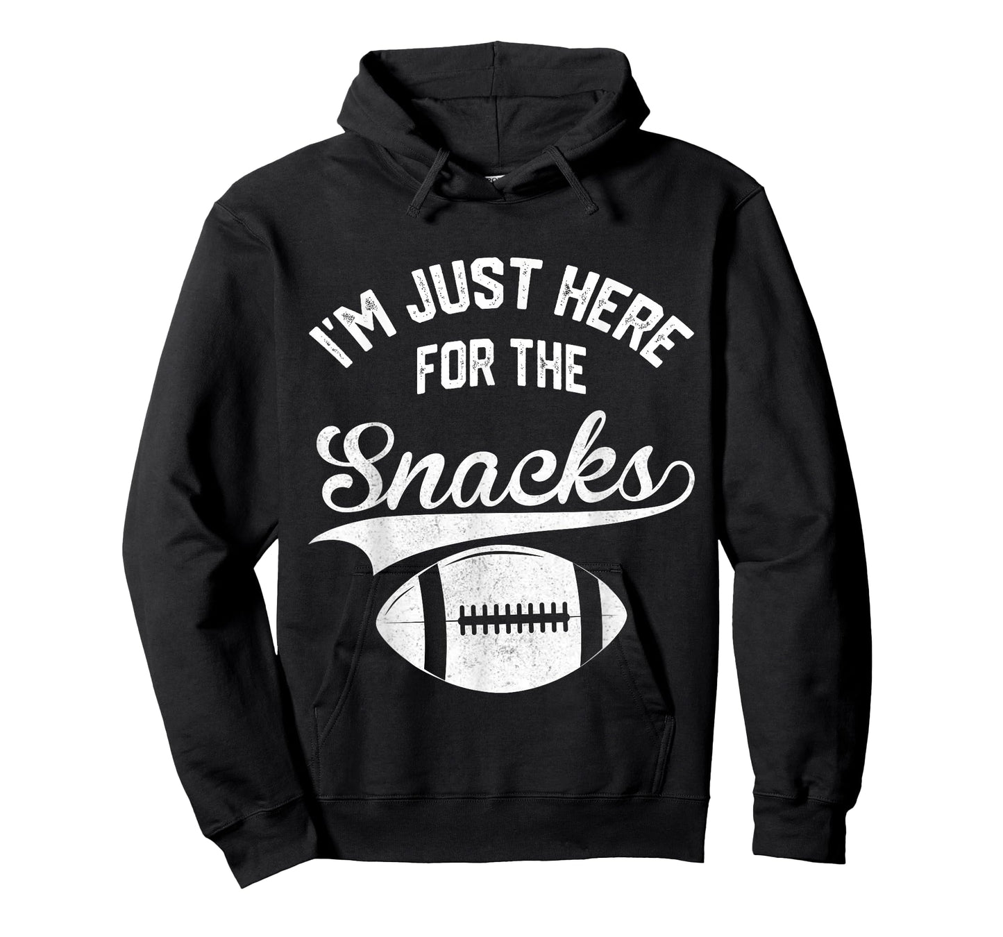 I'm Just Here for The Snacks Cute Football Women Kids T-Shirt