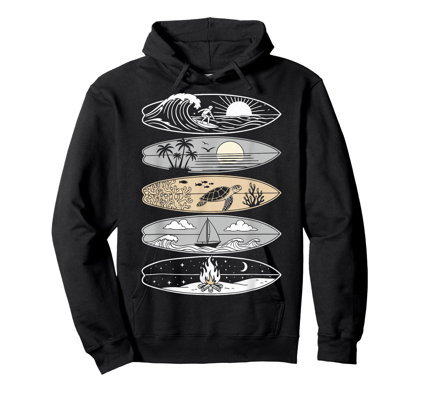 Surfboarder Hawaii Wave Surfing Ocean Surfer T-Shirt