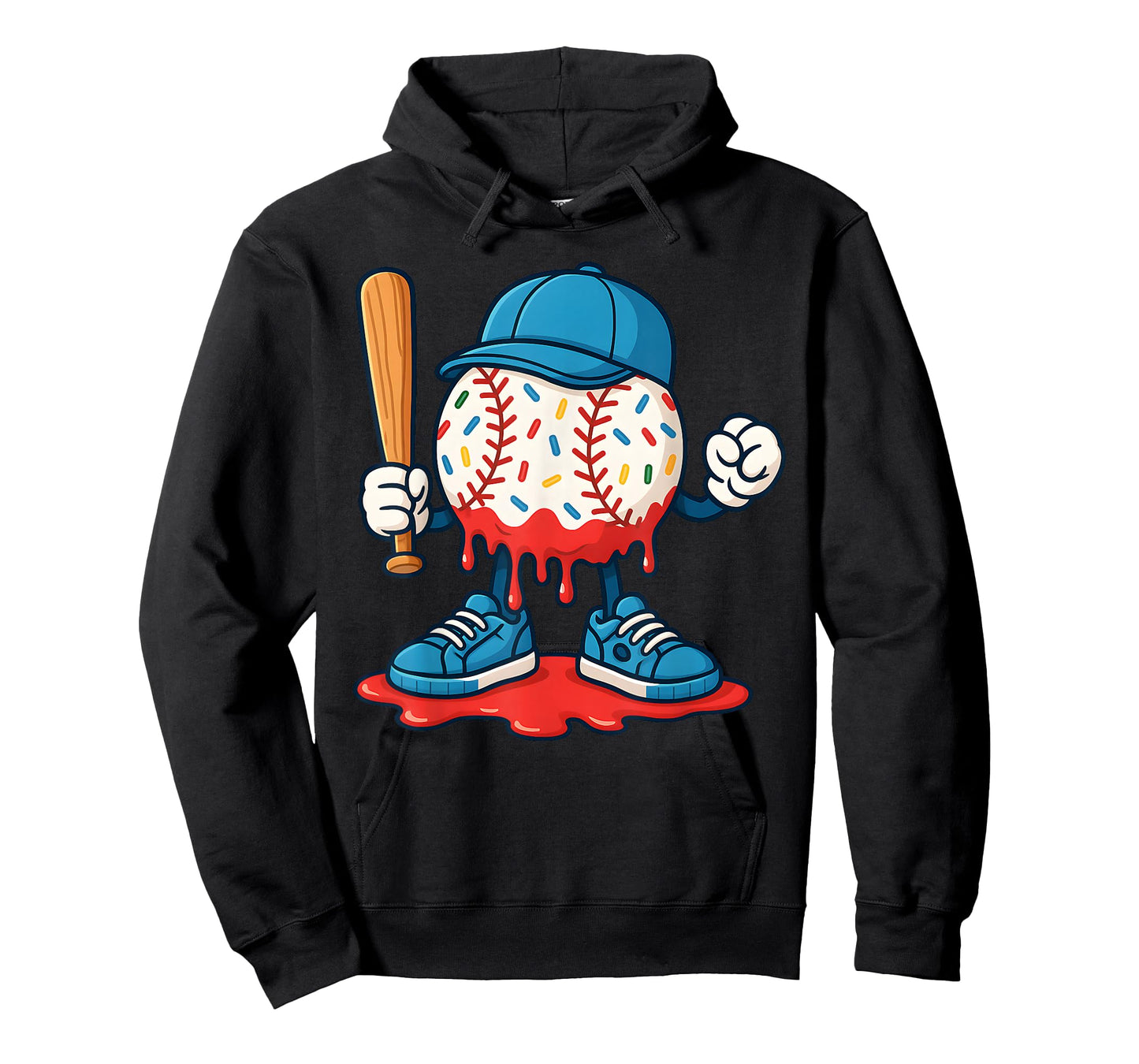 Funny Baseball Lifestyle 101 Youth Baseball Drip Icecream T-Shirt