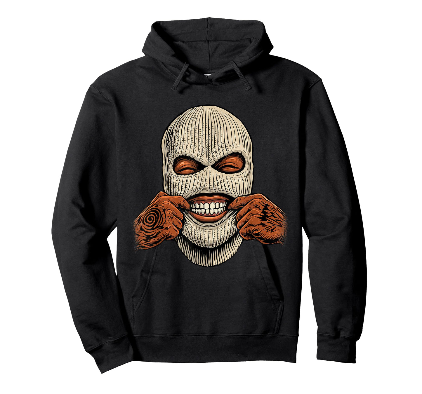 Gangster Ski Mask - 80s 90s Old School Hip Hop T-Shirt