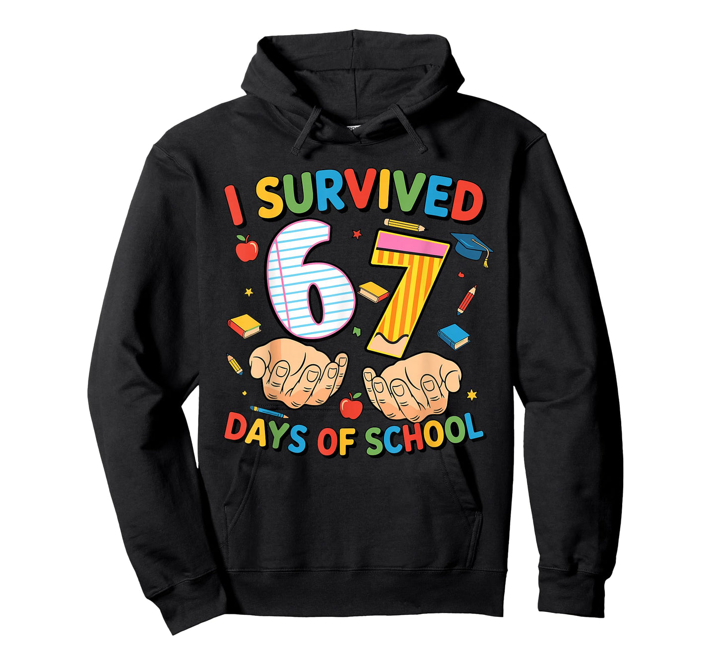 I Survived 67 Days of School Cool Teacher Design T-Shirt