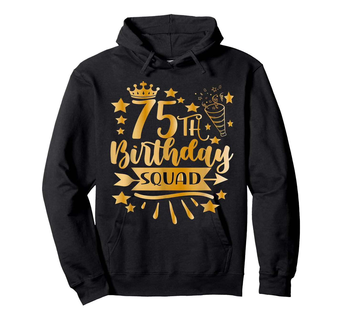 75th Birthday Squad 75YearsCrown 75Yrs Old Birthday Queen T-Shirt