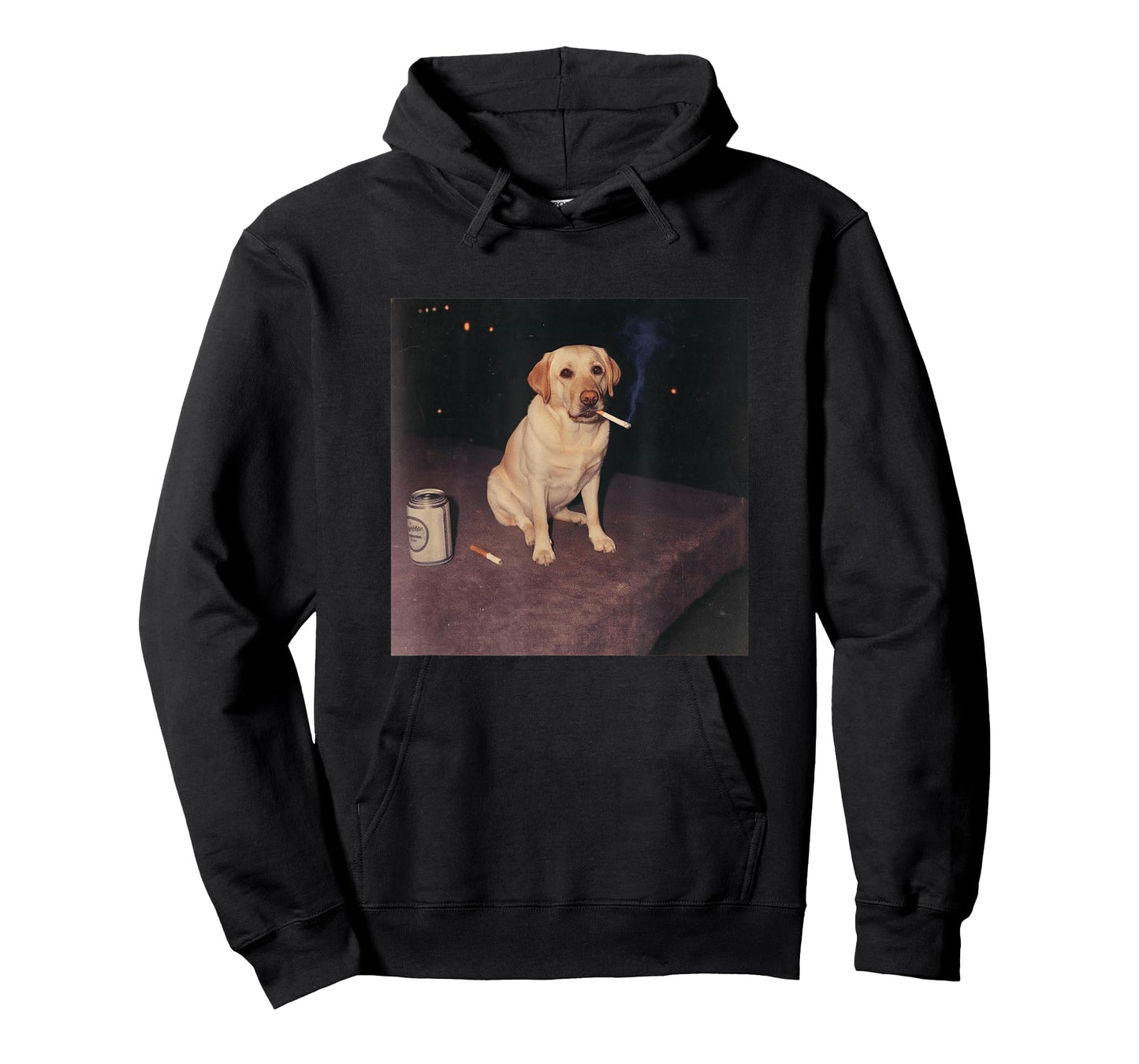 Funny Smoking Labrador Retriever Dog Cigarette Beer Gen Z T-Shirt