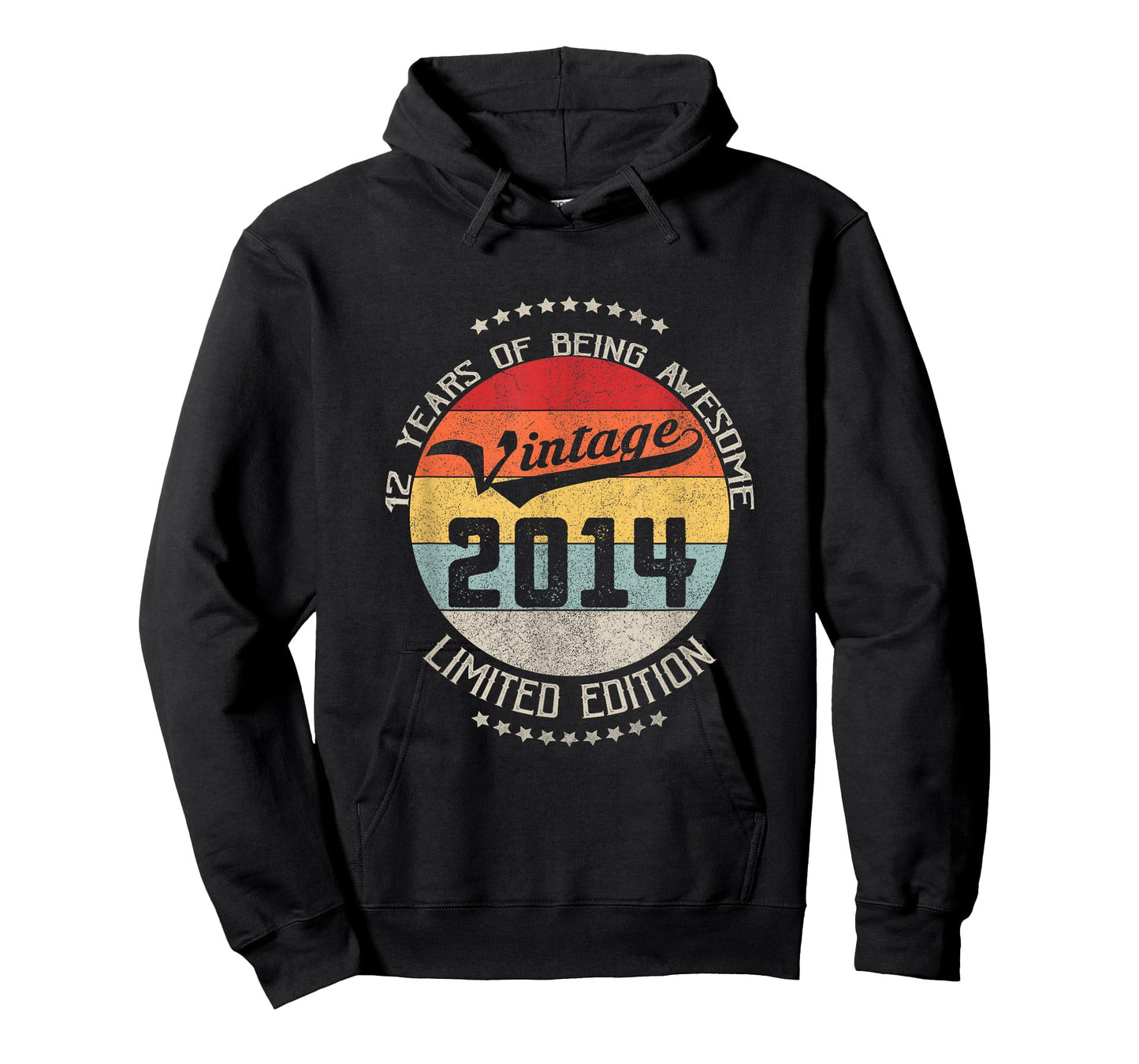 12th Birthday Gift Vintage Being Awesome 2014 12 Years Old T-Shirt
