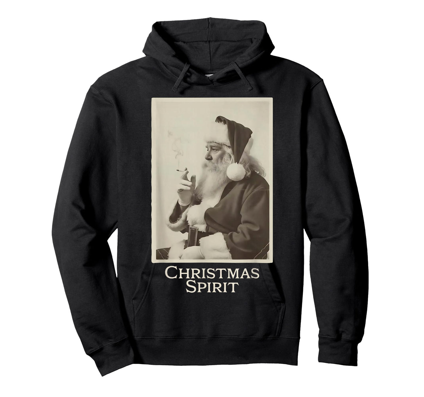 Vintage Funny Smoking Santa Claus Christmas Spirit Christmas T-Shirt