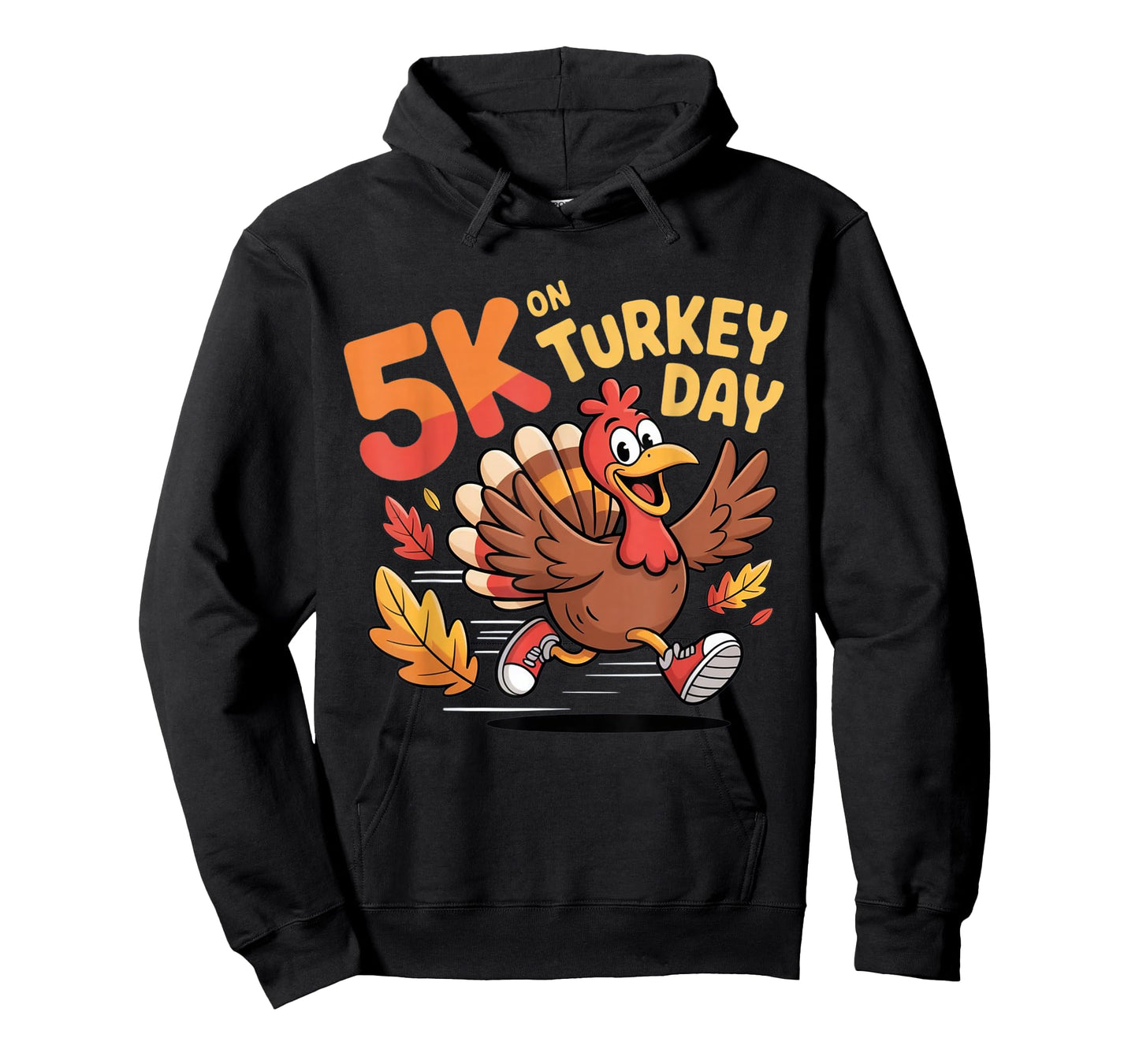5K on Turkey Day Funny Running Design T-Shirt