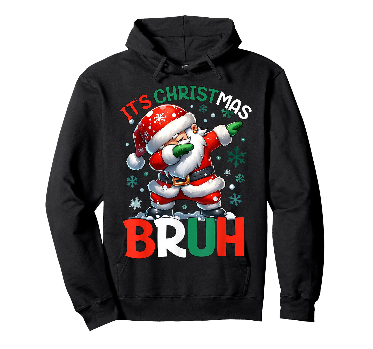 Bruh Dabbing Funny Christmas Holiday Santa Claus Xmas Boys T-Shirt