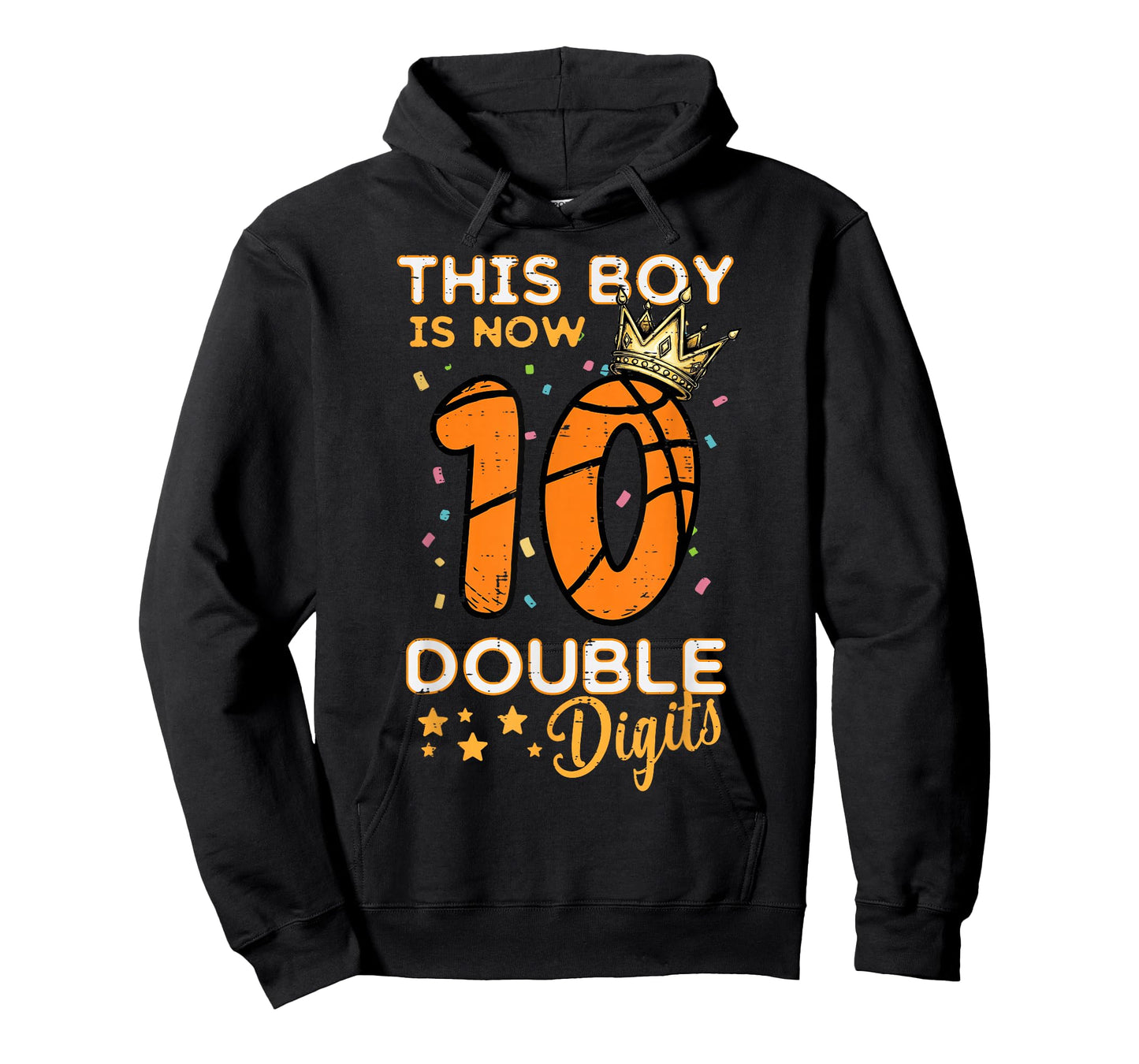 This Boy Now 10 Double Digits Crown 10th Birthday Boys Kids T-Shirt