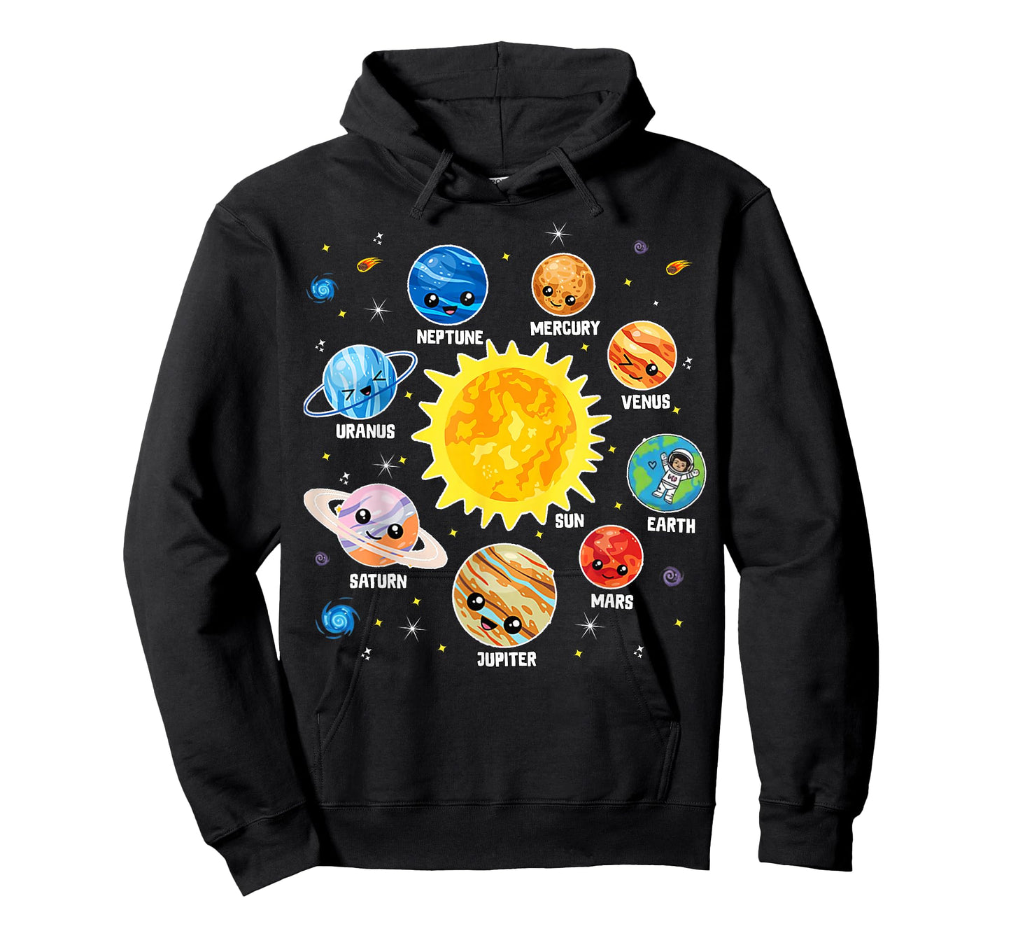Solar System Planet Space Planets Boys Girls Toddlers T-Shirt