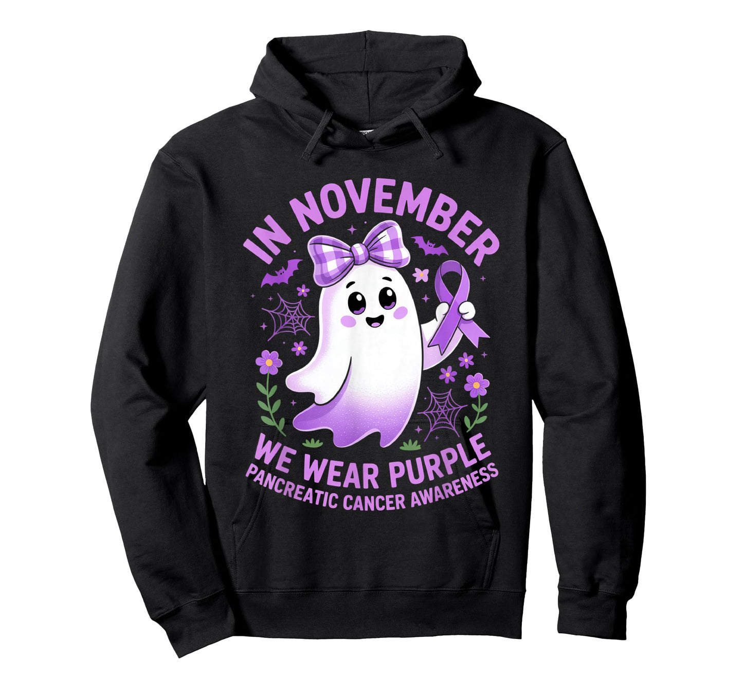 in November We Wear Purple Pancreatic Cancer Awareness T-Shirt