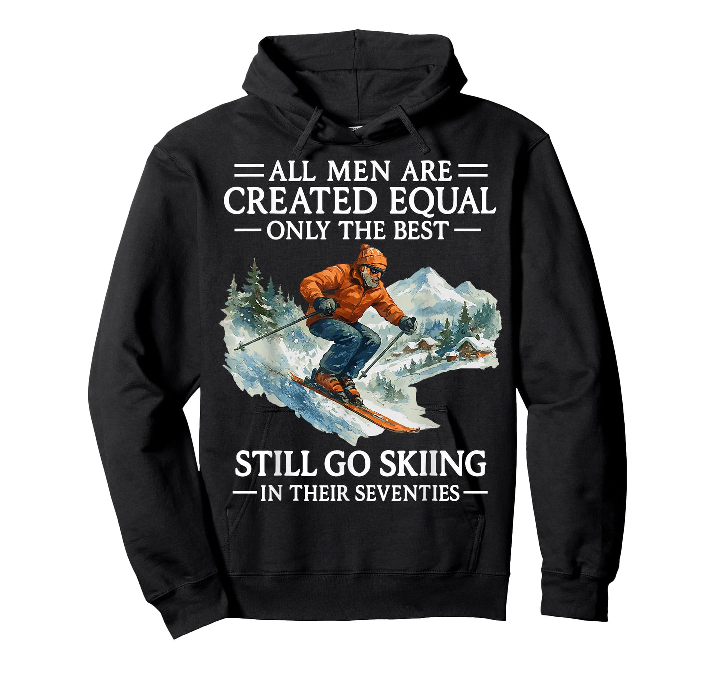 70th Birthday Skier Gifts Man 70 Years Old Skiing Lover T-Shirt