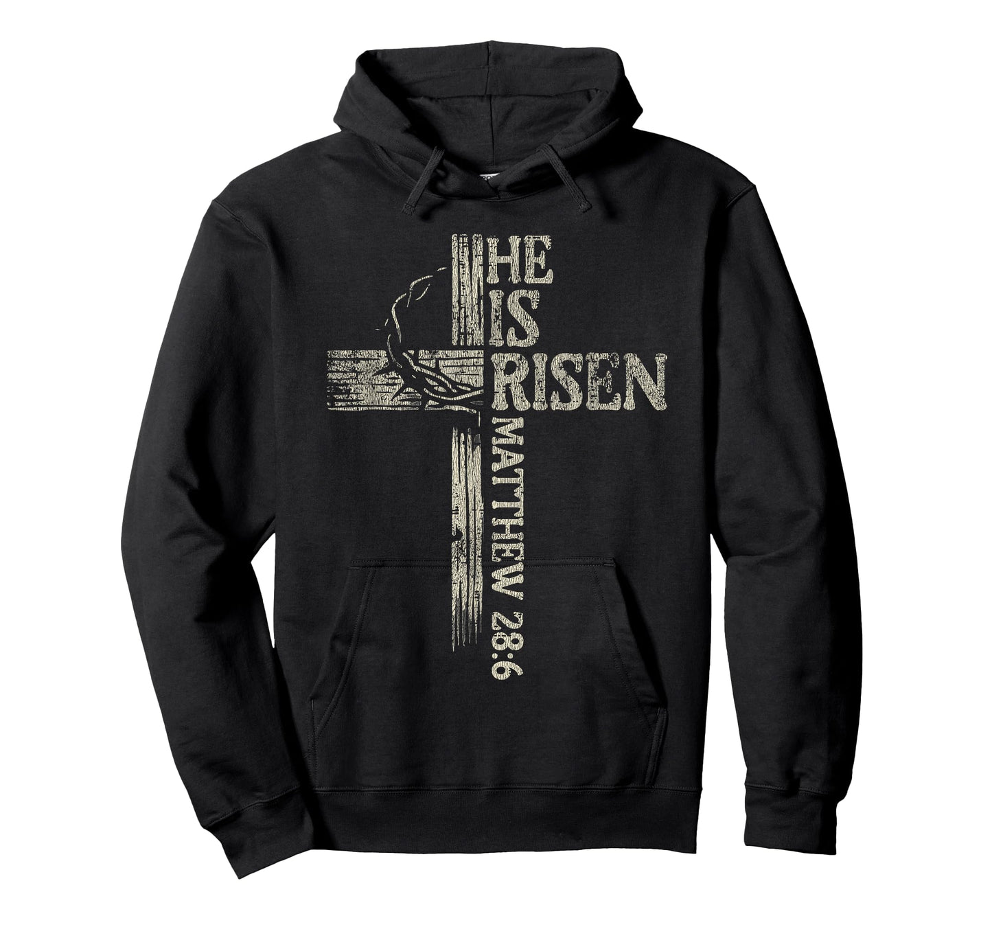Vintage Retro Style Cross He is Risen Jesus Christian T-Shirt
