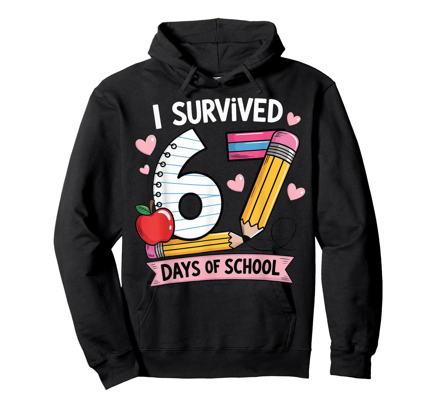 I Survived 67 Days of School Six Seven Meme T-Shirt
