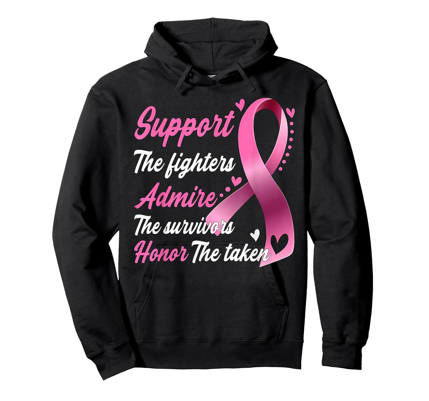 Breast Cancer Support Admire Honor Breast Cancer Awareness T-Shirt