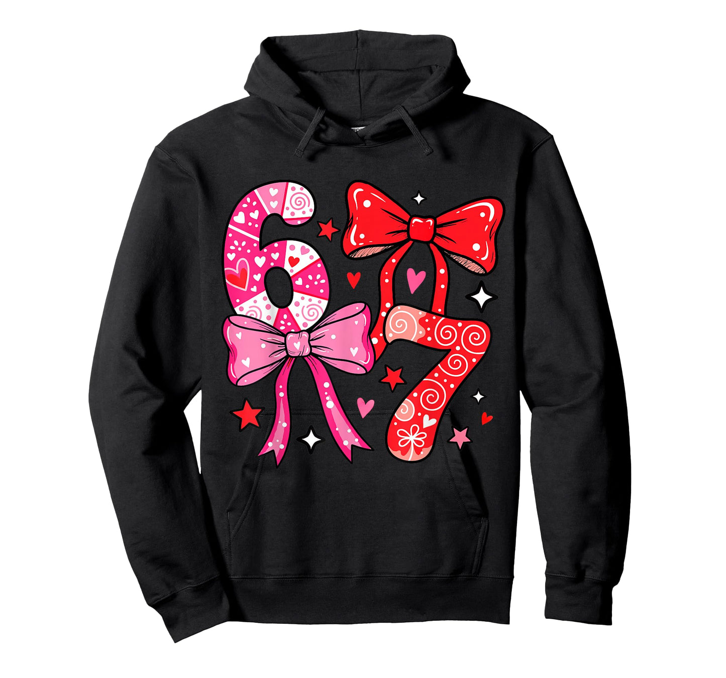 Six Seven 67 Meme Cool Valentine’s for Teens Boys Girls Kids T-Shirt
