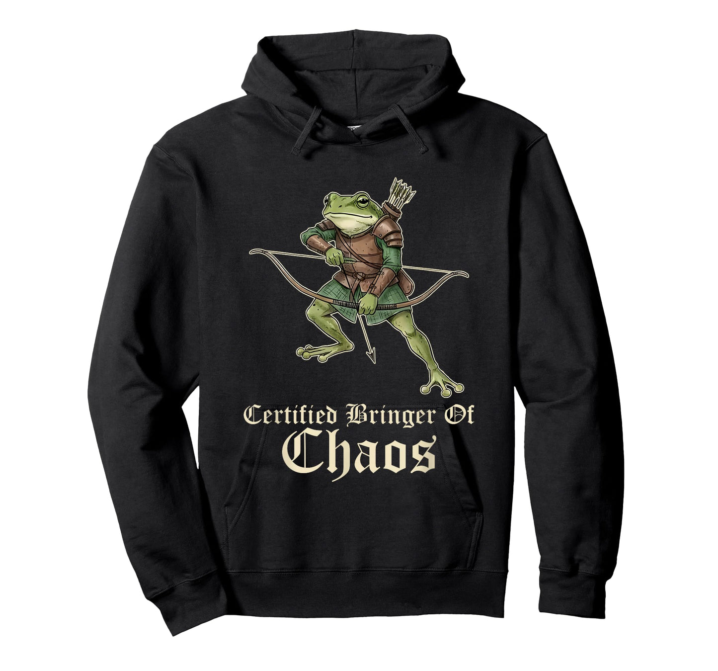 Certified Bringer of Chaos Funny Frog Archer T-Shirt
