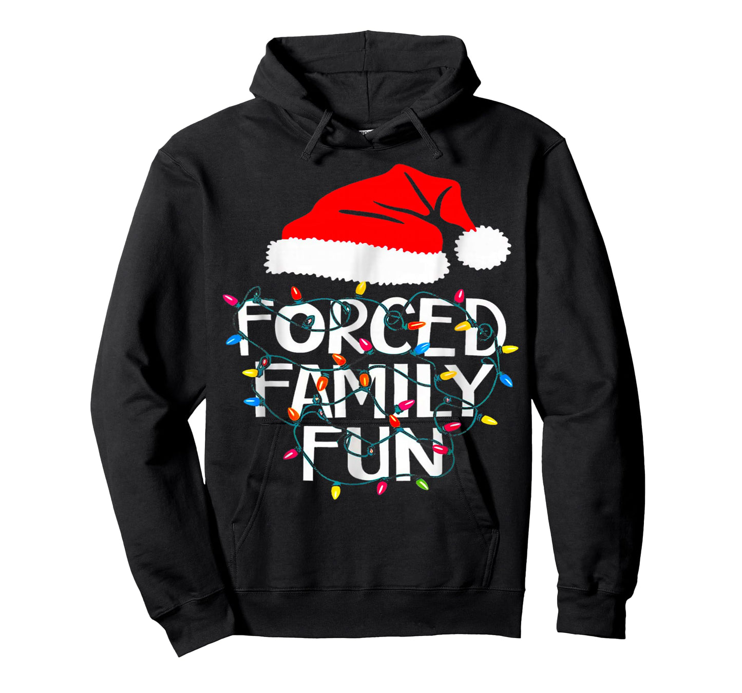 Forced Family Fun Sarcastic Christmas Funny T-Shirt