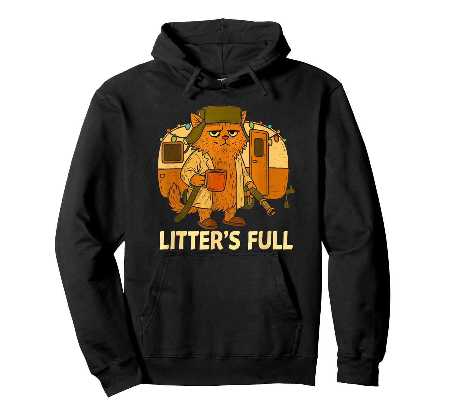 Litter’s Full Funny Cat Lovers Christmas for Men Women Kids T-Shirt