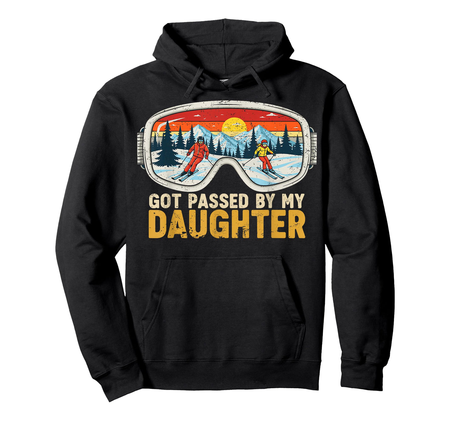 Got Passed by My Daughter Funny Family Skiing T-Shirt