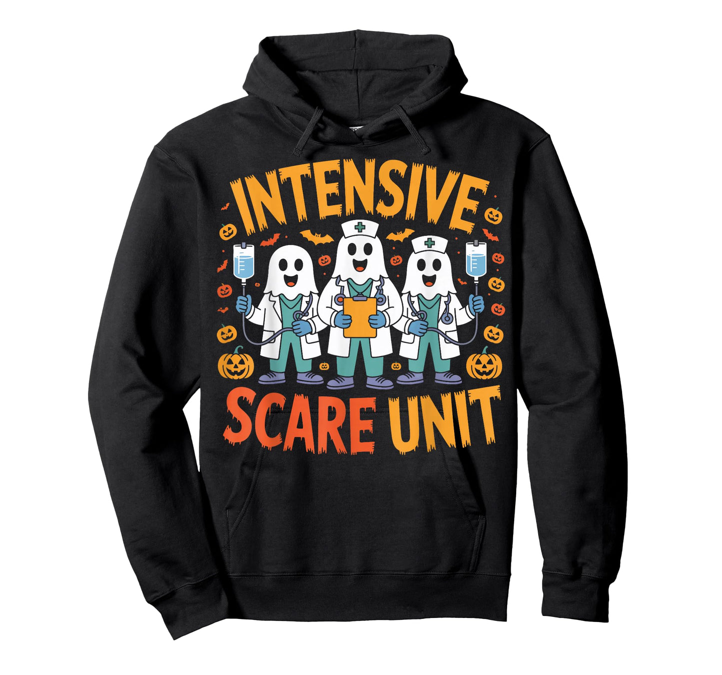 Intensive Scare Unit Halloween Nurse Theme T-Shirt