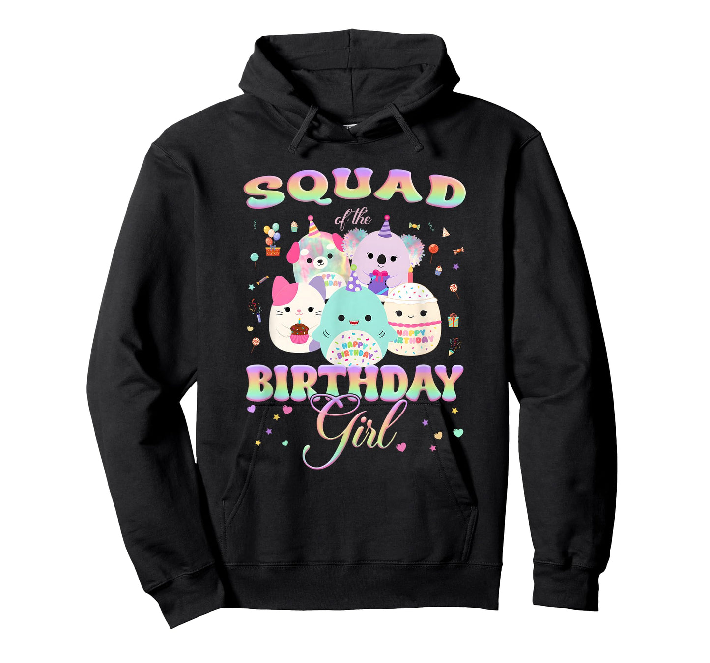 Birthday Family Squish Squad Squad of The Birthday Girl T-Shirt