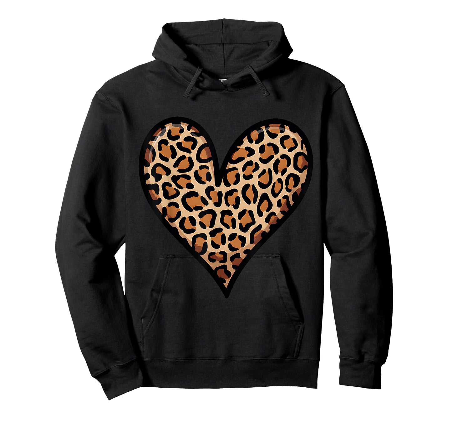 Love Cheetah Leopard Print Heart Valentines for Girls Women T-Shirt