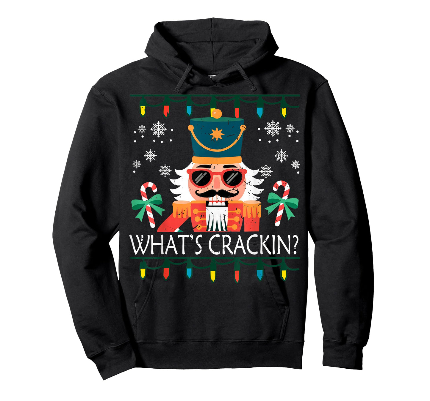 Whats Crackin Nutcracker Christmas Funny Xmas Men Women Kids T-Shirt