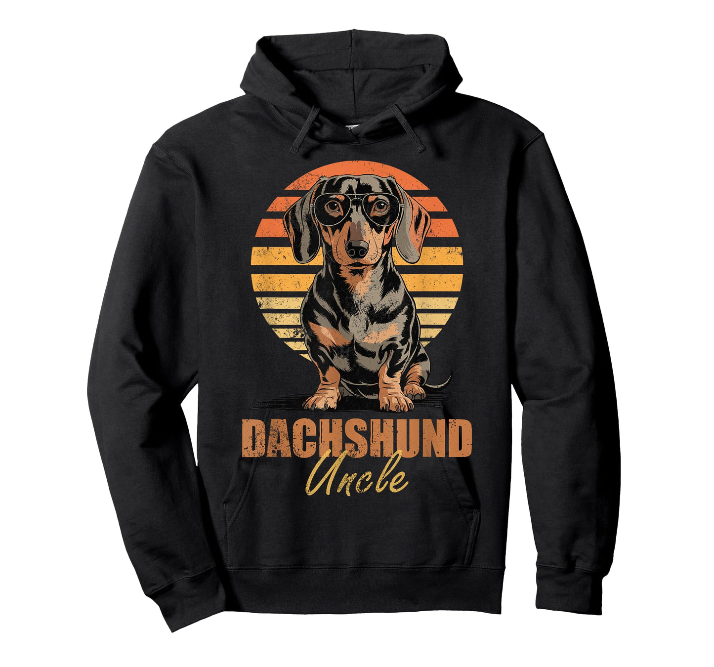 Cool Retro Dachshund Uncle Funny Vintage Dog Lovers T-Shirt