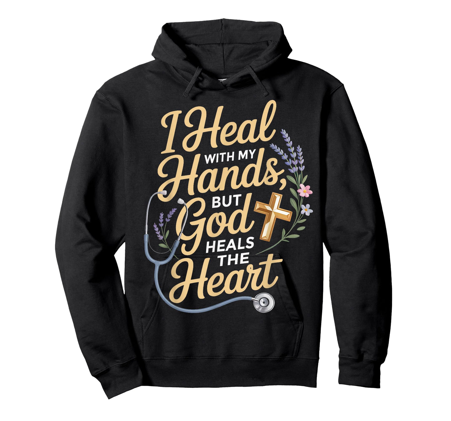 Heal with My Hands Jesus Faith God CNA Christian Nurse T-Shirt