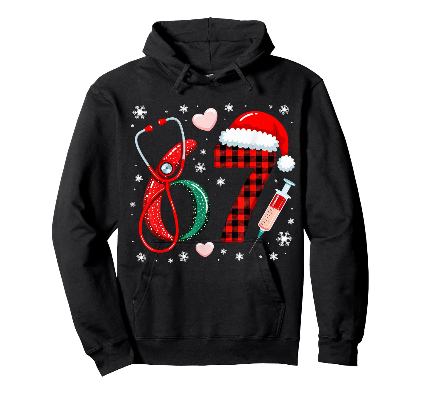 Funny 67 Meme Nurse Six Seven Nursing Festive Christmas T-Shirt
