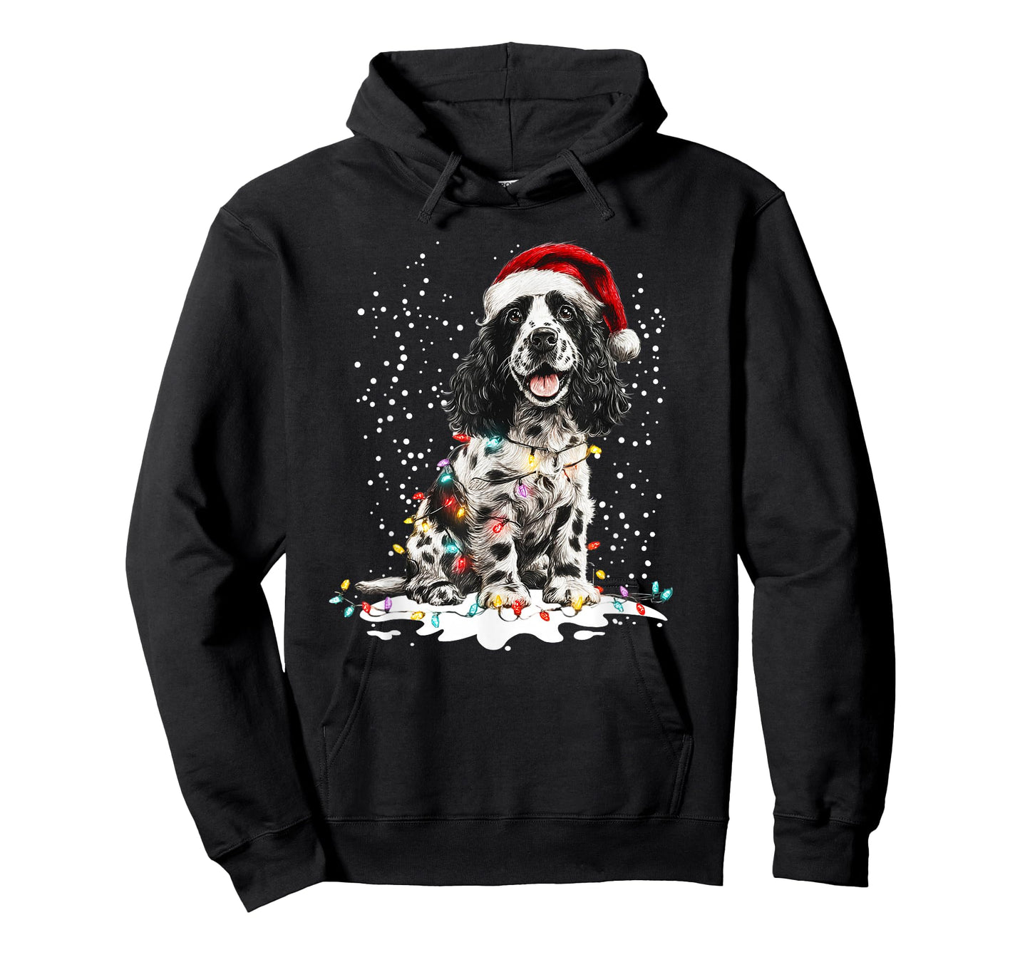 Dog Xmas Men Women Favorite Cocker Spaniel Christmas T-Shirt