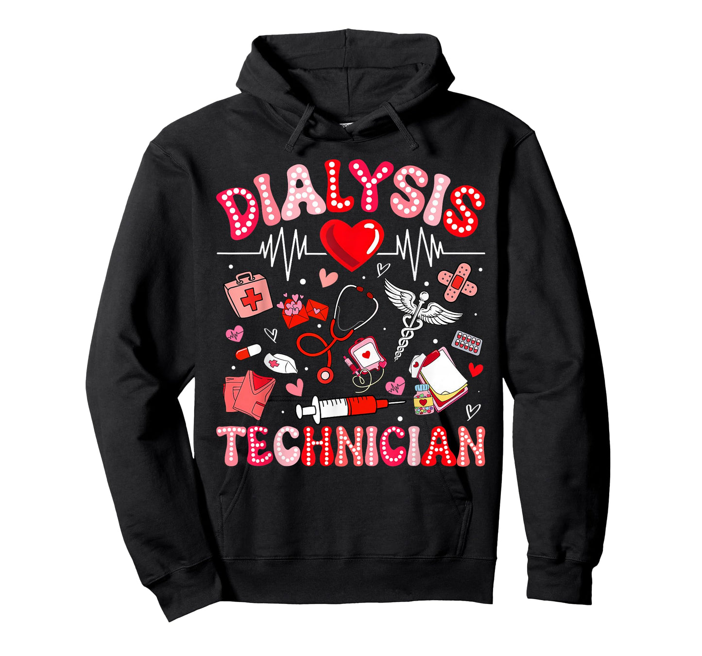 Dialysis Technician Valentine Heart Nurse RN CNA Women T-Shirt