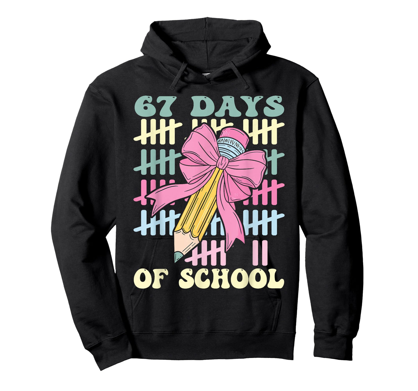 67 Days of School Cool Teacher Design T-Shirt