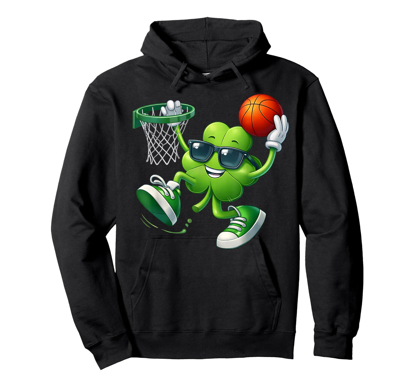 St Patrick Day Basketball Funny Shamrock Boys Kids Toddler T-Shirt