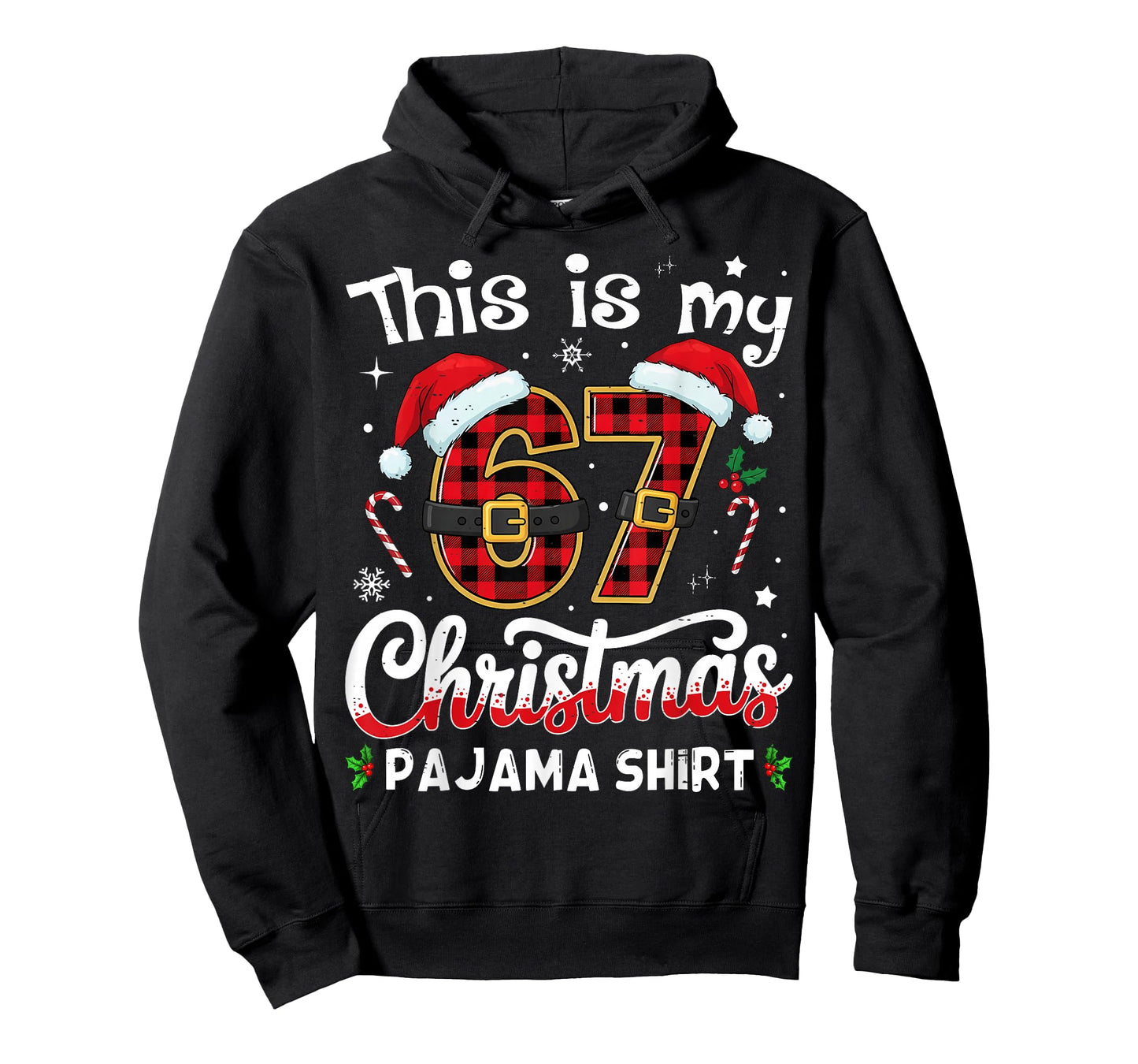 This is My 67 Christmas Pajama 67 Meme Gen Alpha Boys Girls T-Shirt
