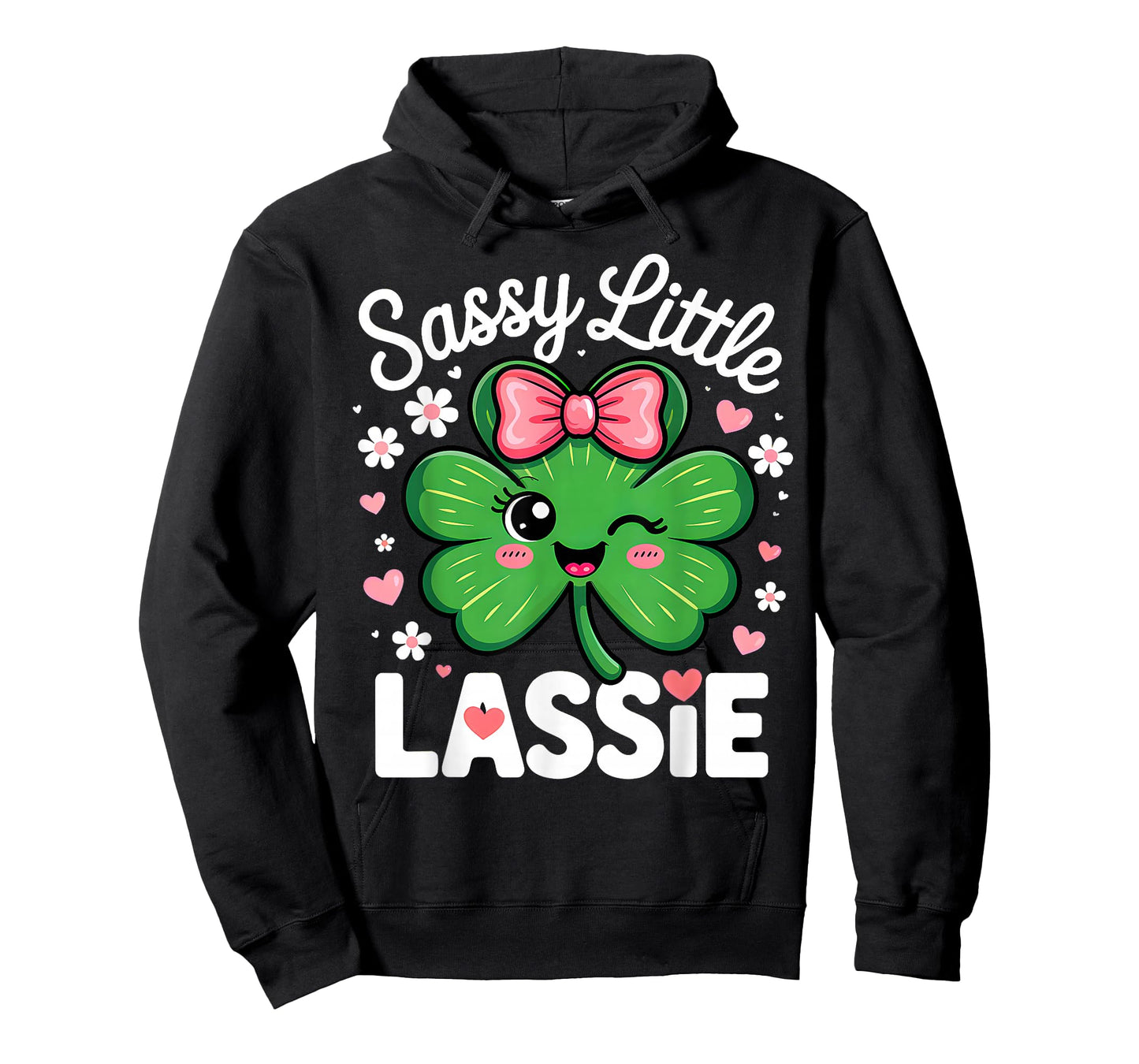 St Patricks Day Sassy Little Lassie Kids Girls Paddy's Day T-Shirt