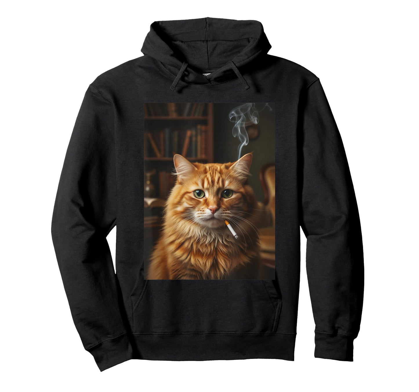 Cool Retro Cat Smoking Cigar Classy Cat Gangster Kitty Meme T-Shirt