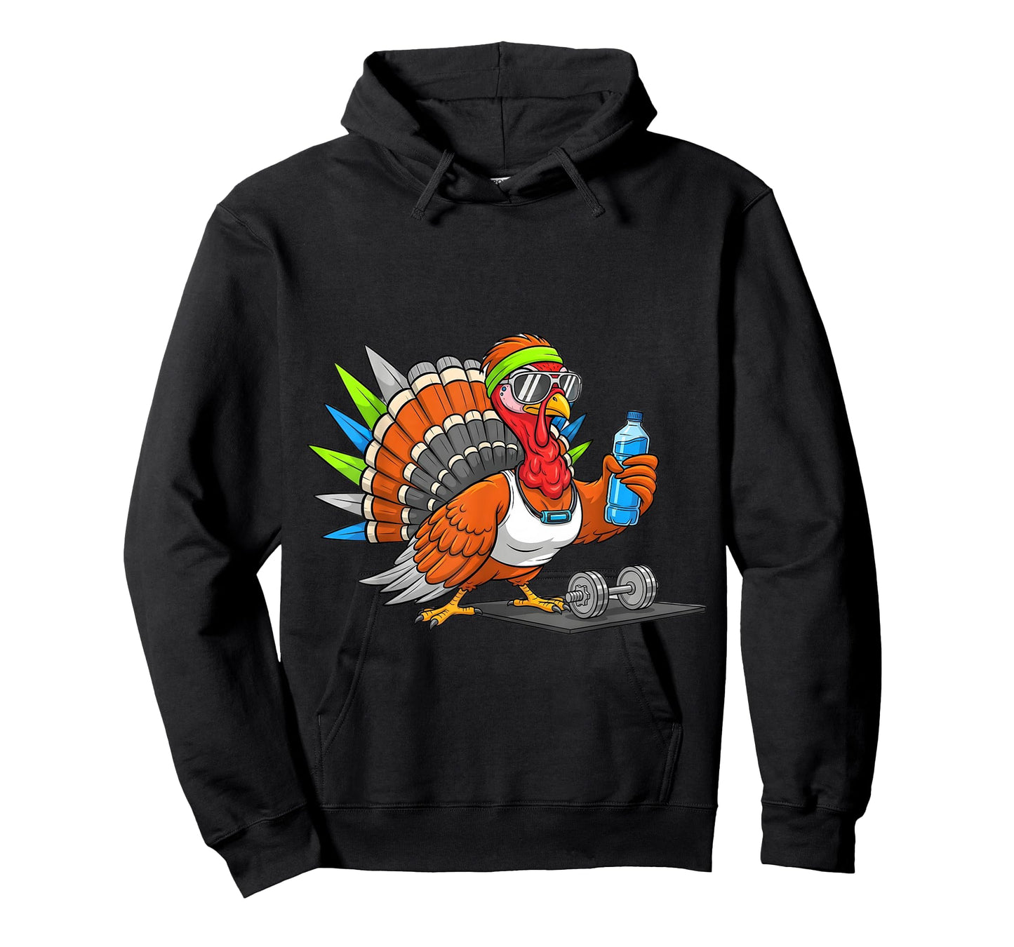 Workout Turkey Funny Thanksgiving Fitness Gym Design T-Shirt
