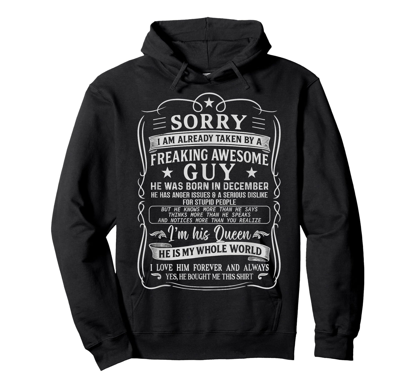 I Am Already Taken by Freaking Awesome Guy Born in December T-Shirt