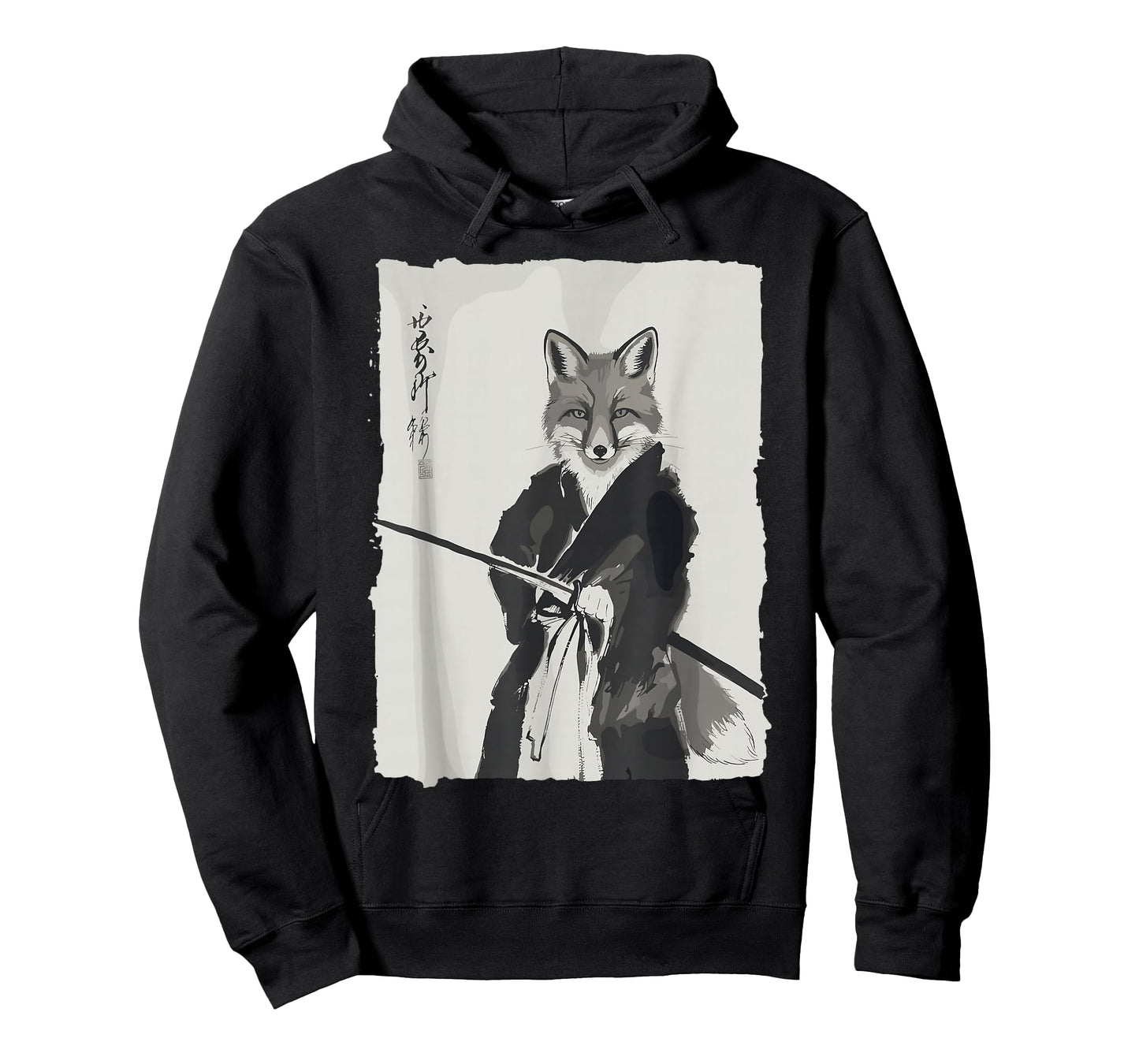 Samurai Fox Shirts for Women Men Vintage Graphic Japanese T-Shirt