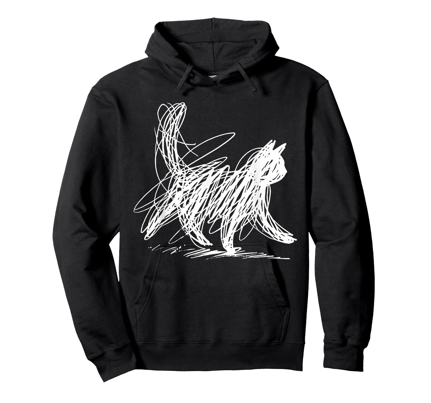 Abstract Scribble cat T-Shirt