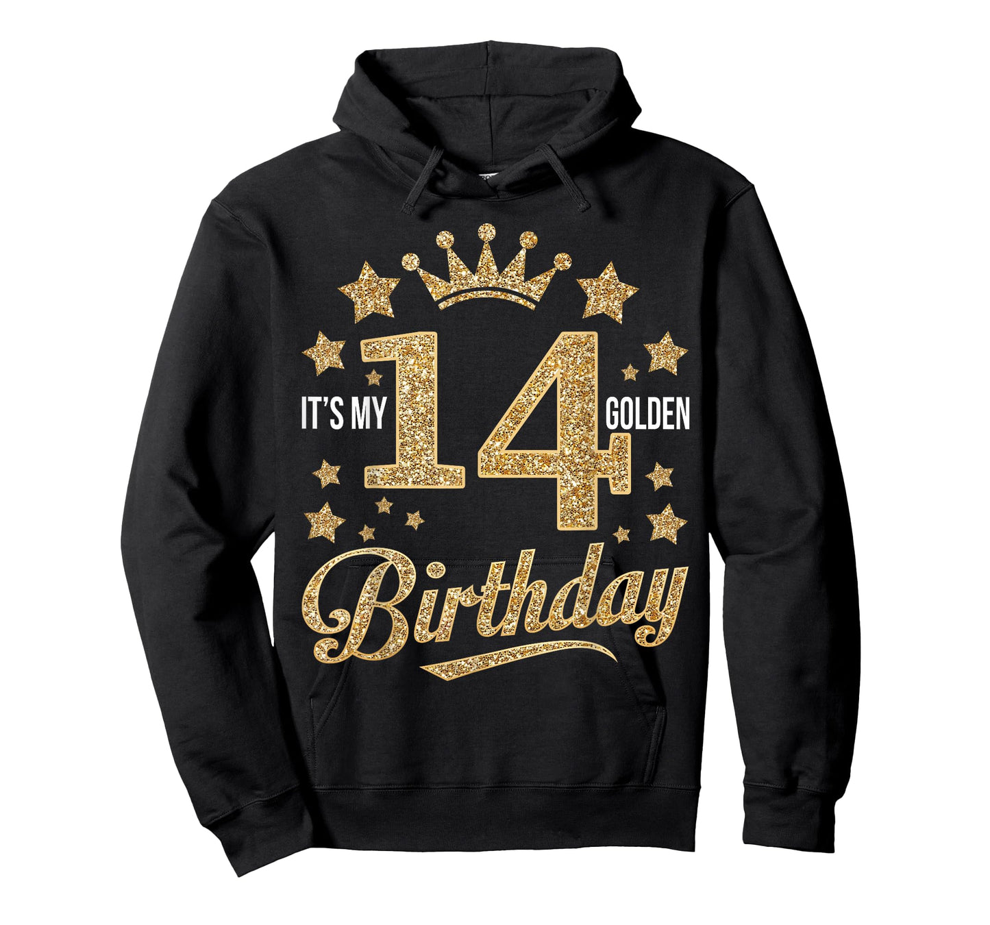 It's My 14th Golden Birthday 14 Year Old Bday Groovy T-Shirt